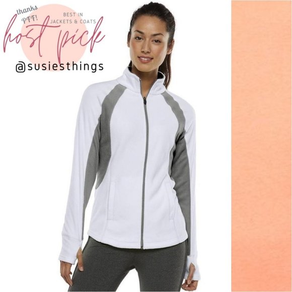 tek gear Jackets & Blazers - 3/$25 Tek Gear PEACH Colorblock Fleece Jacket
